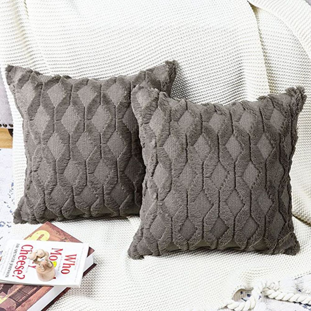 Cushion Cover 60x60cm Pillow Cover Square Diamond Big Throw Pillow Case Plush Nordic Sofa Pillow Cover