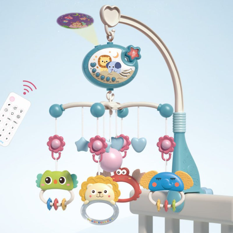 Baby Mobile for Crib with Crib Toys Music and Lights for Pack and Paly Crib Musical Carousel Mobile Baby Mobile for Girls and Boys Portable Mobile for Baby Bassinet Toys