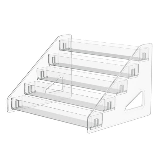 Household Dresser Desktop Acrylic Lipstick Perfume Cosmetics Storage Rack Makeup Cosmetics Display Stand Desktop Lipstick Powder Eye Shadow Nail Polish Storage Beauty Store Display Rack