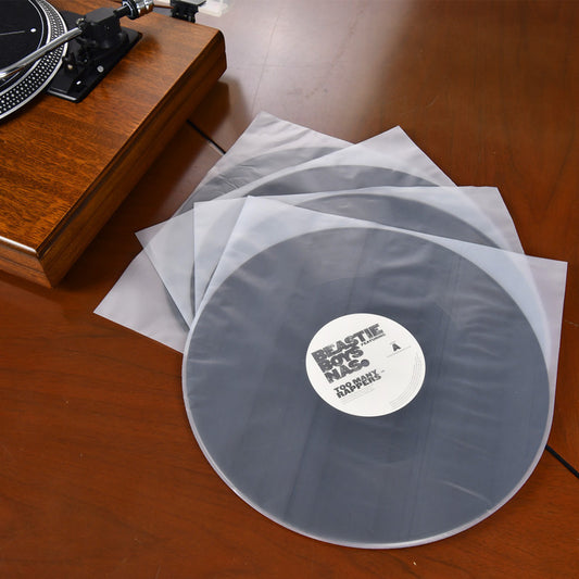 50pcs 12" LP LD Vinyl Record Antistatic Clear Plastic Cover Inner Sleeves Storage Dust-proof Moisture-proof Protective Bag