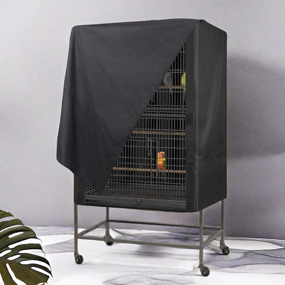 Pet Cage Cover Bird Cage Covers for Night Waterproof Dustproof Oxford Cloth Cage Cover Protective Bird Cage Two Handle