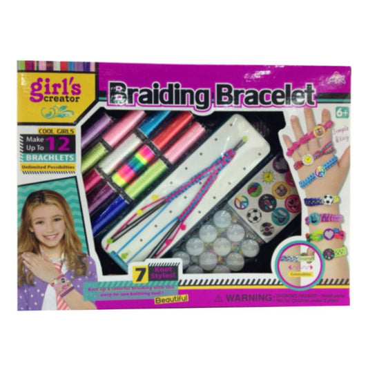 DIY Bracelet Making Kit For Girls Friendship Jewelry Loom Braid Bracelet Maker Craft Sets Kids Handmade Toy For Girl Gift
