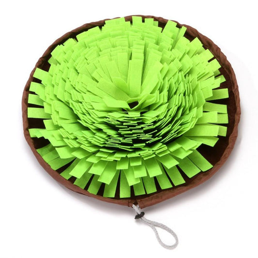 Snuffle Mat for Dog Pet Puzzle Toys, Portable Dogs Cats Toy Pad Slow Feeder Bowl for Treat Indoor Outdoor Stress Relief
