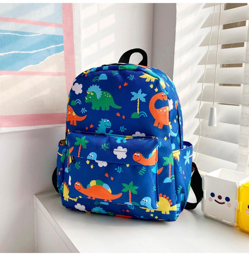 Cartoon Cute Children Backpack 2022 Korean Version Little Dinosaur Kindergarten Schoolbag Simple Girl Baby Small