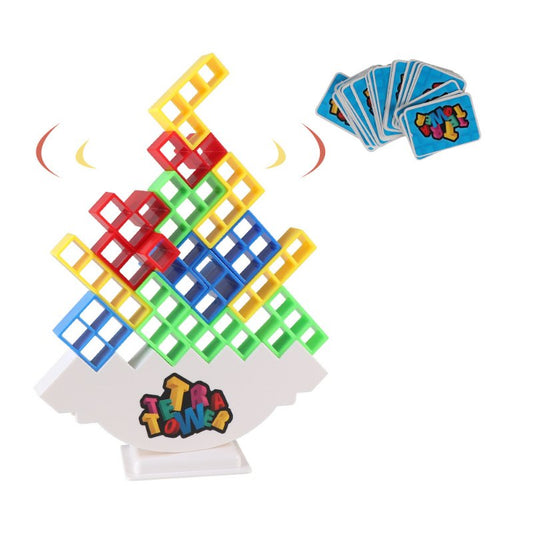 Tetra Tower Stacking Game Educational Toys For Kids Interactive Toys Balance Toys Building Blocks For Kids Family Games
