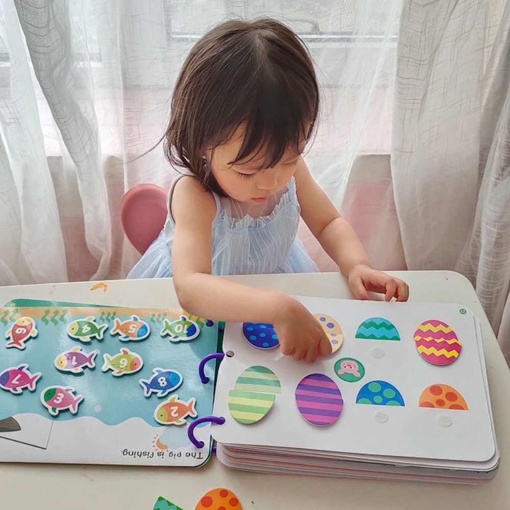 Puzzle Fun Toys Enlightenment Quiet Book Kindergarten Early Education Cognitive Teaching Children's Attention Paste Book