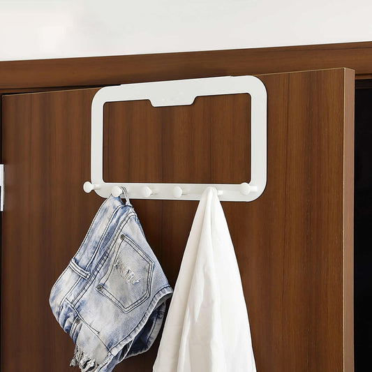 ECOCO Nail -free and Traceless Door Back Hook Clothes Hanger Hooks Kitchen Bedroom Door Rack Towel Holder Space Saving