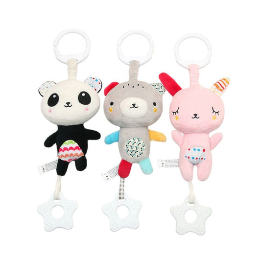 (Bundle of 3) Baby Hanging Toys Musical Hanging Toys Plush Toys Stroller Hanging Toys Baby Cot Hanging Toys Car Seat