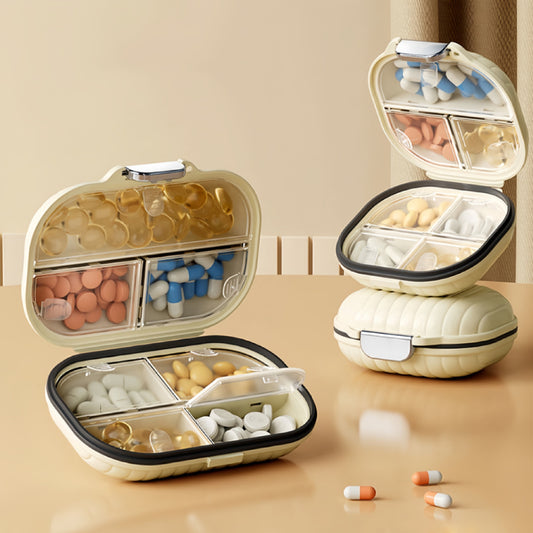 Portable Pill Box Three Meals A Day Carry Small Medicine Box 7-day Sub-pack Medicine Dispenser Waterproof Moisture-proof Medicine Sub-packaging Box