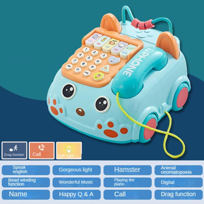 New puzzle multifunctional simulation early education telephone toy with music and light baby musical toy