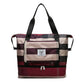 Waterproof Oxford stripe foldable large-capacity travel bag travel luggage bag dry and wet separation multi-function