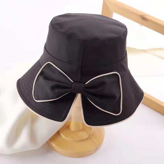 Women' s Korean Style Bow Bucket Hat Visors Summer Spring Autumn And Leisure Fashion For Any Weather