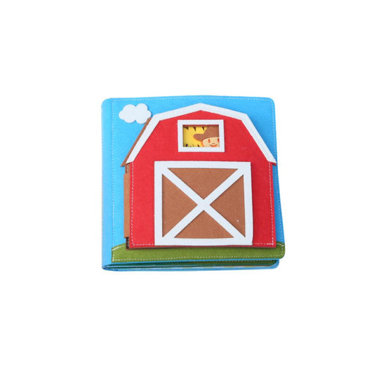 3D Felt Farm Themed Quiet Book Montessori Educational Sensory Busy Board Toys Storybook for Preschool Children