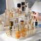 Light Luxury Makeup Organizer Double Layer Large Capacity Table Dressing Table Dustproof Cosmetic Storage Box Bathroom