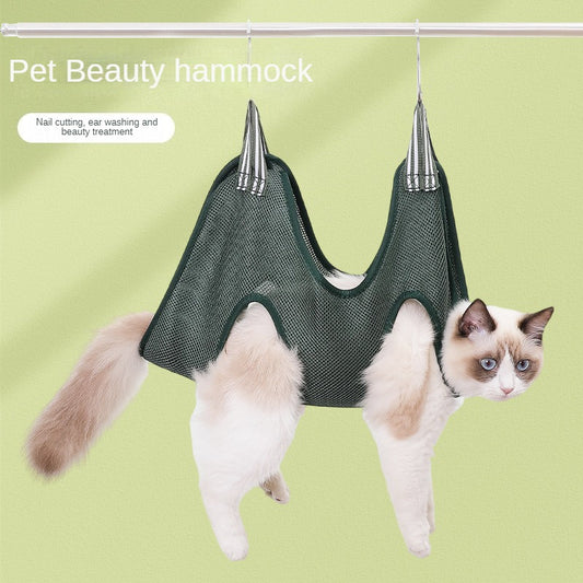 Cat Grooming Nail Cutting Anti Scratch Bite Fixed Bag Bath Trimming Restraint Bag Pet Beauty Hammock Hanging Pet Supply