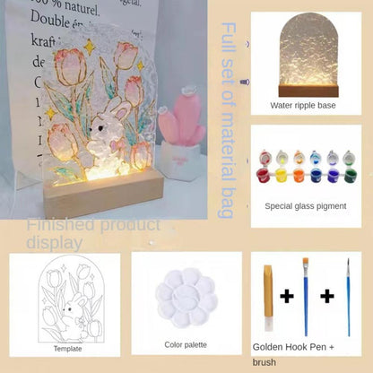 DIY Painting Handmade Painting Decorative Light Painting Glass Painting Diy Gift For Home And Office
