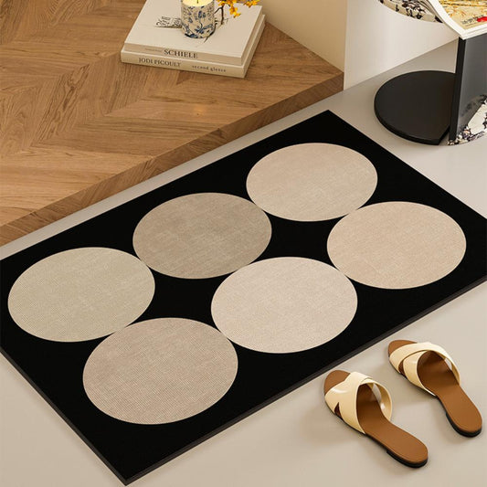 Nordic Style Special-shaped Diatom Mud Absorbent Mat Bathroom Door Non-slip Foot Mat Bathroom Entrance Door Floor Mat