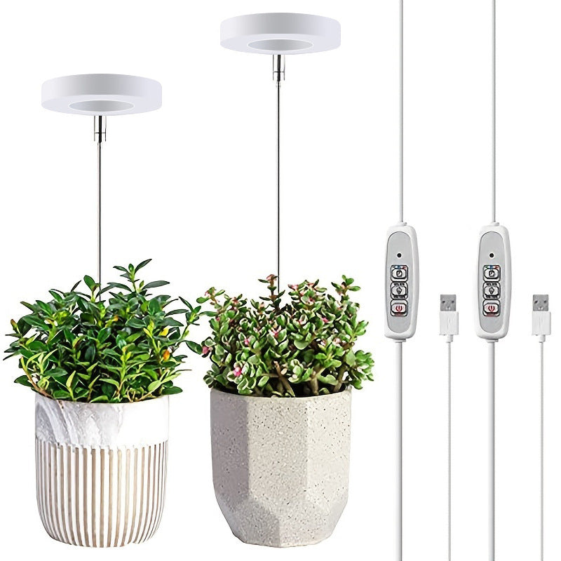 Dimmable Growing Lamp Timer Indoor Plants Grow Light Auto On/Off Portable Full Spectrum Adjustable LED Plant Light