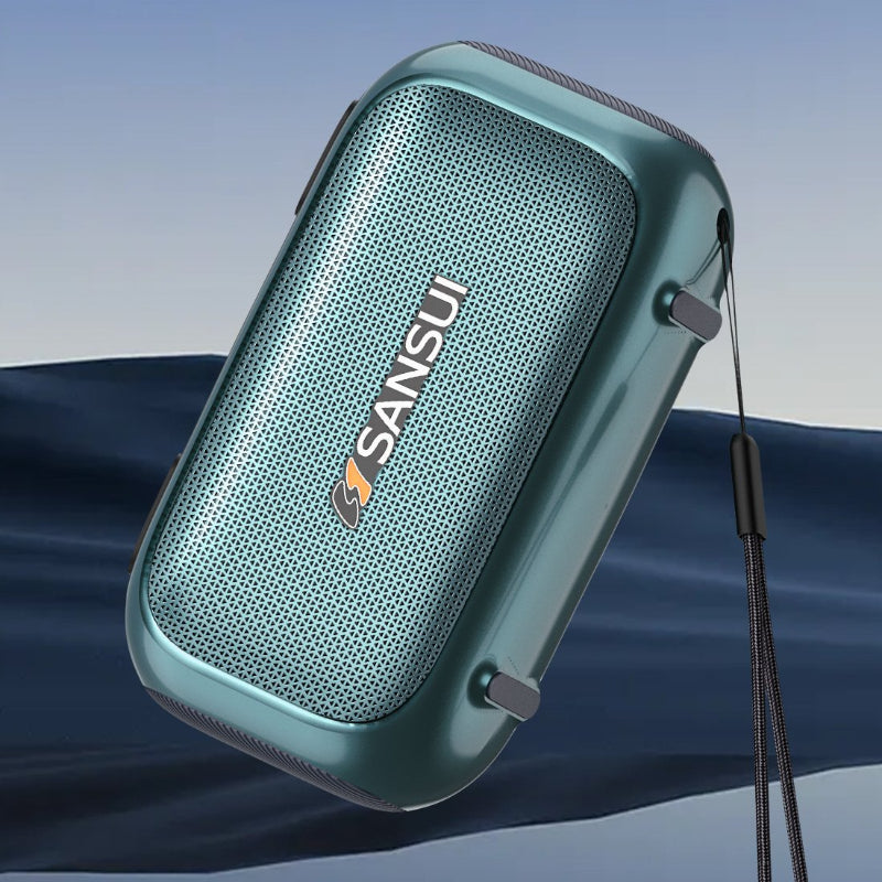 Mini Portable FM Radio Outdoor Heavy Bass Bluetooth Speaker Recorder with LED Display Wireless Handsfree TF USB MP3 Music Player