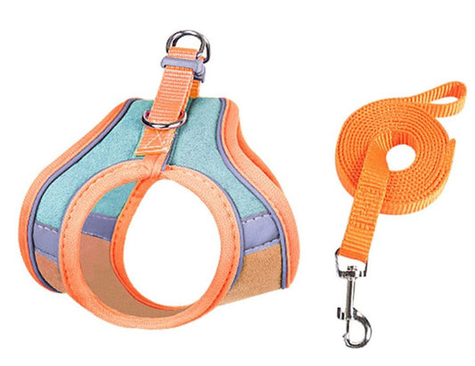 Cat Harness,Escape Proof Kitten Vest Harness for Walking,Easy Control Night Safe Pet Harness for Kitten Puppy Rabbit
