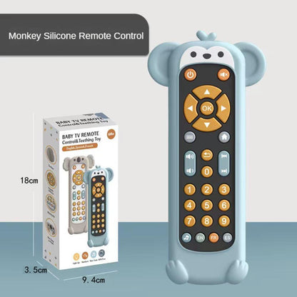 Realistic TV Toy Music TV Controller Sensory Toys Kid Infant Baby Toys for Babies 1 2 3 Year Old Toddler