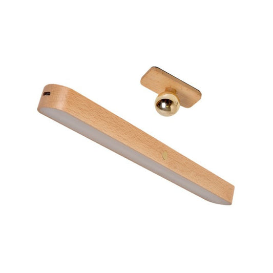Rechargeable Work Light Magnetic Base LED Wooden Makeup Light Dimming and USB Rechargeable for Wall Bedroom