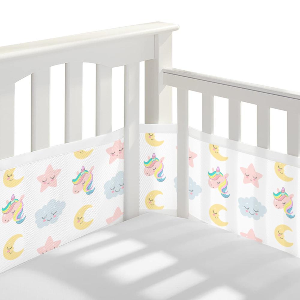 Baby Bed Bumper Soft Crib Bumper Breathable Infant Baby Bedding Set Cotton Anti-fall Bumper Safety And Comfort