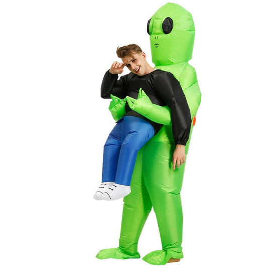 Adult Kids Alien Inflatable Costume Boys Party Cosplay Costume Funny Suit Anime Fancy Dress Halloween Costume Unisex