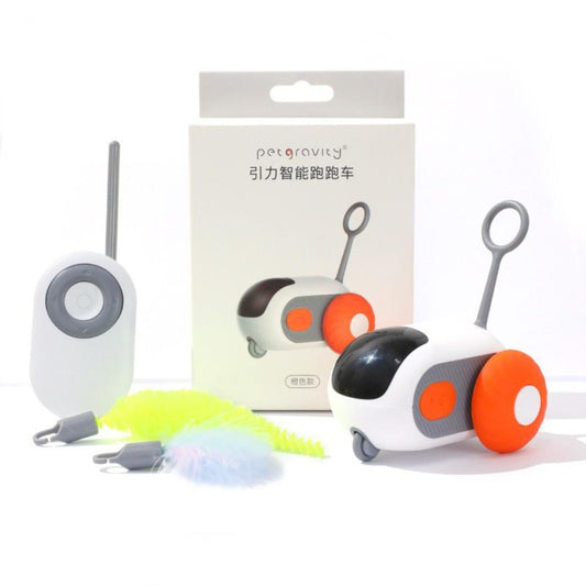 Remote Control Interactive Cat Car Toy USB Charging Chasing Automatic Self-moving Remote Smart Control Car Interactive