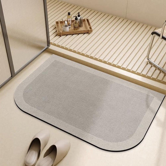 Light Luxury Ins Wind Soft Diatom Mud Bathroom Floor Mat Light Luxury Entry Door Mat Toilet Toilet Dirty Non-slip Absorbent Foot Mat