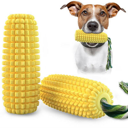 Pet Toys Bite-Resistant Vocal Chew Teeth Cleaning Large Dog Toy Development Play Fun Activity Dog Chewing Corn Toy