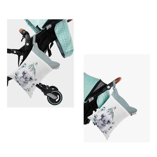 NEW [2pcsSet] Rainbow Diaper Bags Waterproof Wet Bags Double Zippered Pockets Stroller Storage Bag Reusable Nappy Pouch Yoga Bag Mummy Bag