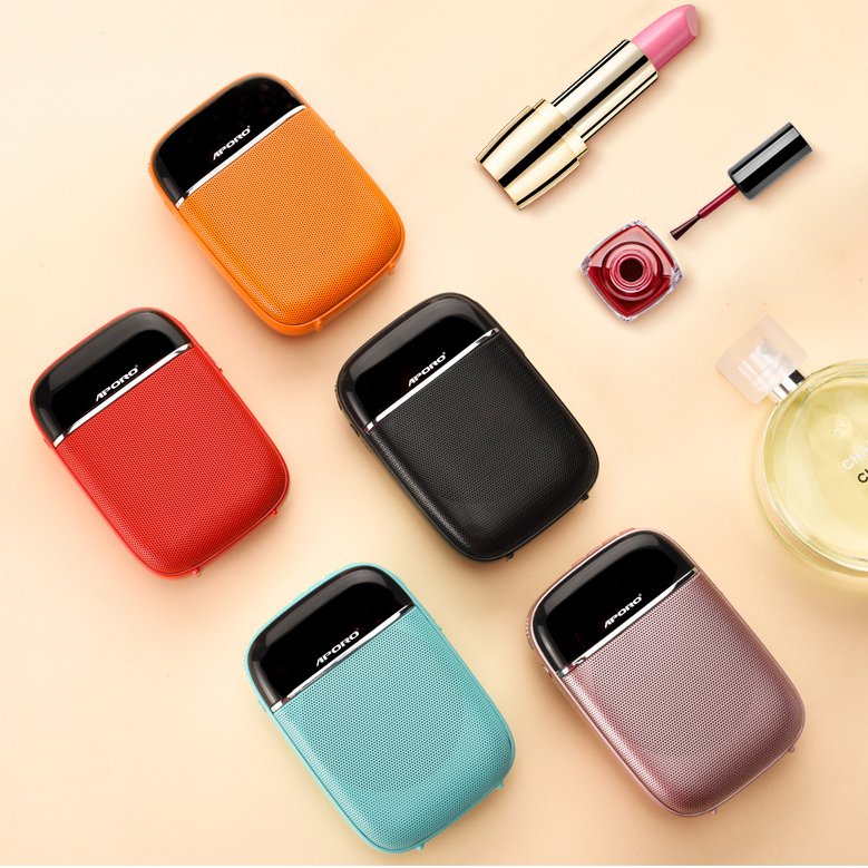 Aporo T2 Mini 10W Wireless Voice Amplifier Bluetooth Speaker with UHF Lapel Microphone Portable Teaching Loudspeaker No FM Gift for Teachers