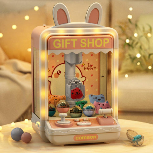 Children's Claw Machine Toys Large Rabbit Catch Doll Machine Vending Egg Machine Household Mini Doll Toys