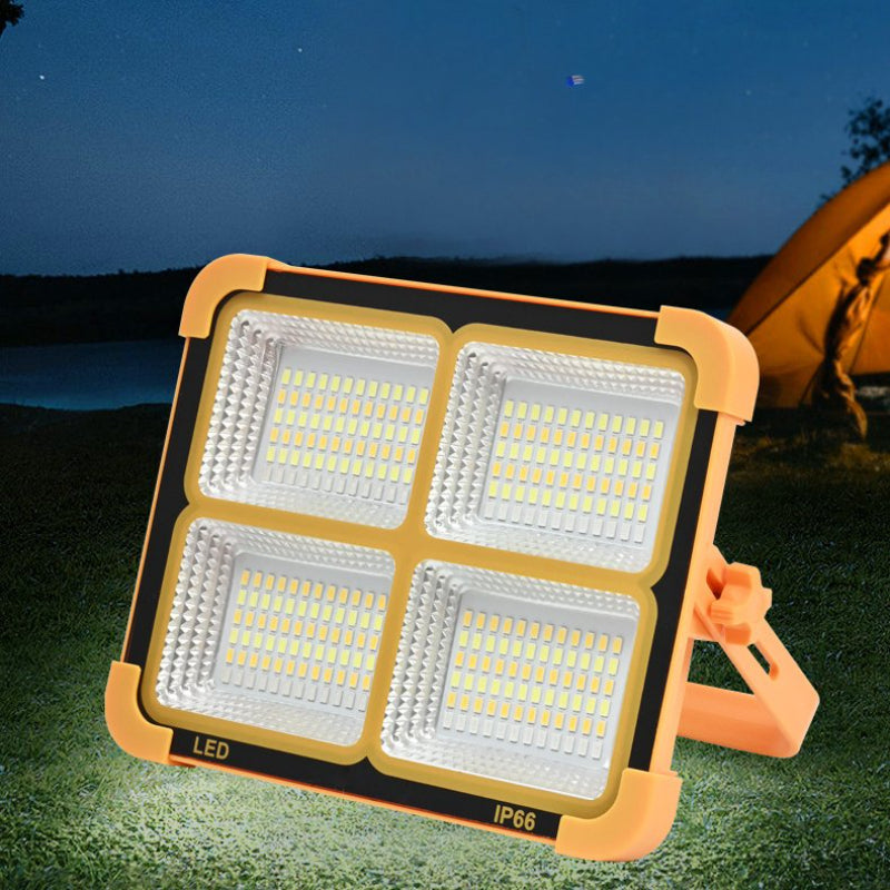 3000W Portable Solar Flood Light Emergency Lighting Outdoor Waterproof LED Camping Tent Light Rechargeable Spotlight Solar Light Work Light