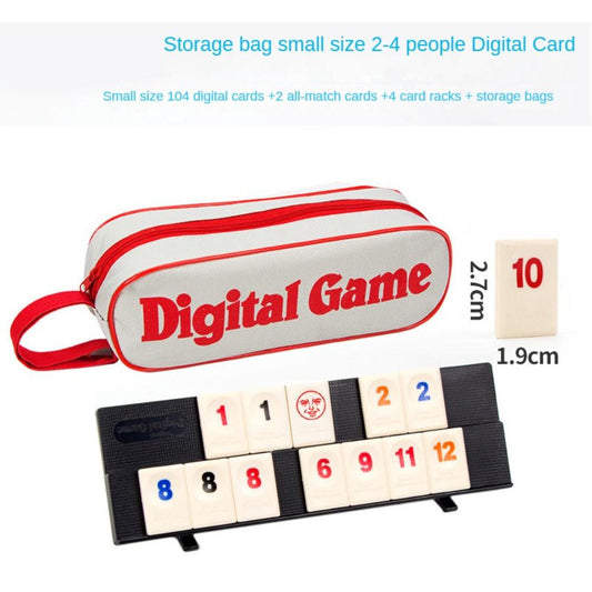 106 Tiles Family Traveling Portable Rummikub Israel Mahjong Digital Board Game For Hobbies Enjoyment