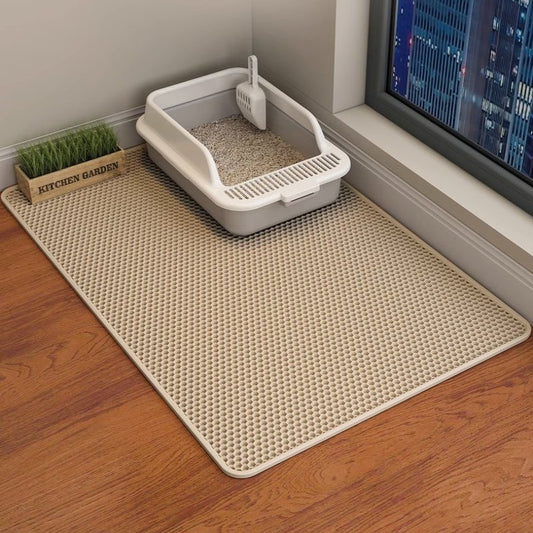 Cat Litter Mat for Kitty Litter Box: Kitty Litter Mats - Litter Pad - Pet Mats for Floor - Kitty Litter Rug Washable XL