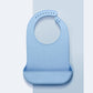 1 Pc Large Waterproof Anti-oil Adult Mealtime Silicone Bib Clothes Clothing Protector Senior Citizen Aid Apron LightBlue