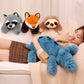 Animal Plush Toy Kids Toy Soft Crocodile Fluffy Toys Lying Pillow Stuffed Toys Backrest Sleeping Doll Racoon Sleeping Doll