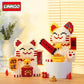 DIY Fortune Cat Lucky Cat Building Blocks Nano block Cartoon Toys Lucky Cat Building Blocks Birthday Gift Toy Linkgo Maneki-neko Lucky Cat Adult Educational Children Toy Model Ornament