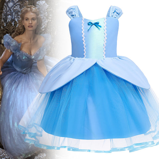 Princess Party Dress Kids Costumes Rapunzel Elsa Snow White Halloween Fancy Outfit Baby Girls Birthday Dress Gift