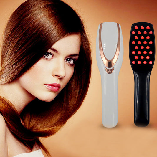 Massage Hair Brush Scalp Head Massage Comb with Light Therapy Soft Massager Better Blood Circulation Smooth Hair Comb