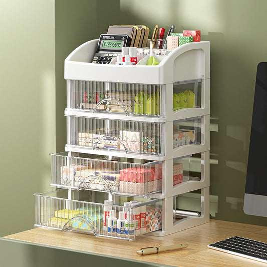 Five Layer Drawer Makeup Organizer Desktop Plastic Large Capacity Cosmetic Jewelry Storage Box NailPolish Lipstick Rack Organize