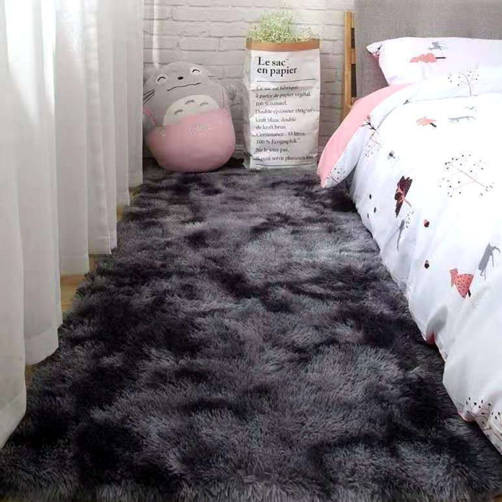 8 Styles Fluffy carpet Shaggy carpet Long pile Mix colors carpet Tie-dyed Anti-Skid Rug bedroom carpet Bedside 50x160cm