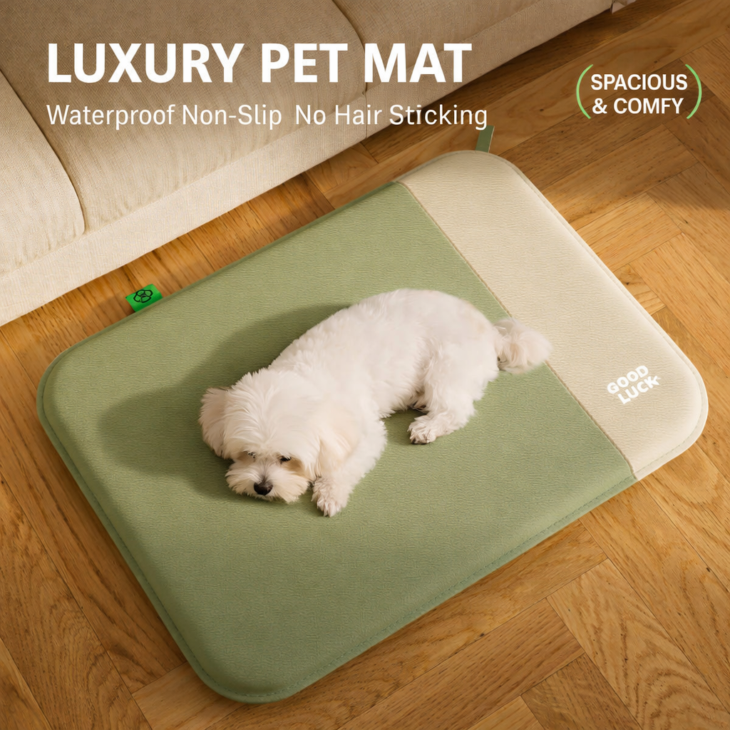 Waterproof Washable Dog Bed Mat with Detachable Cover, Soft Four Seasons Pet Nest Cushion for Dogs & Cats, Cozy Sleeping Kennel Pad House