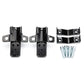 Black Metal Motorcycle Frame Foot Pegs Rests Pedals Step Stand Stepping Body Accessories Slim Comfortable Modification