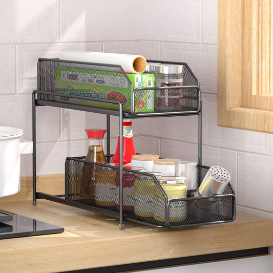 Kitchen Sink Storage Rack Multifunctional Cabinet Built-in Shelf Drawer Type Storage Rack Under The Bathroom Counter That Can Be Pulled Out