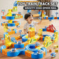 Magnetic Train Track Building Toys, DIY Electric Railway Set - 3D Educational STEM Toys for Kids, Creative Building Blocks, Birthday Gifts Ideas