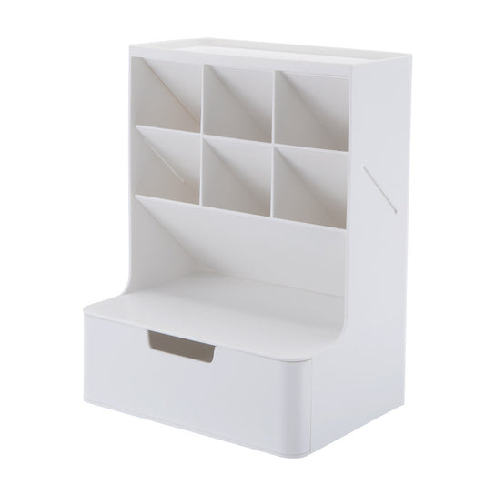 Oblique Pen Holder Large Capacity Stationery Storage Box Desktop Shelf Desk Drawer Pen Holder Marker Pen Organizer