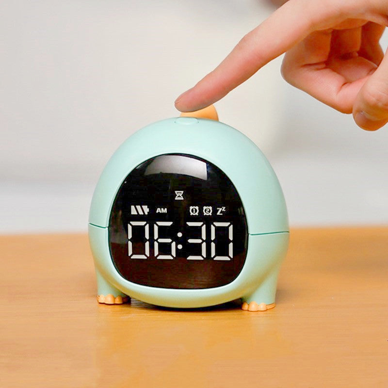 New Alarm Clock Dinosaur LED Night Light 2022 Cartoon Electronic Digital Clock Room Decoration and Smart Alarm Clock Night Light
